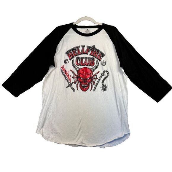 Universal Studios HHN 2023 Stranger Things Hellfire Club T-Shirt XL SOLD OUT! - Picture 1 of 5